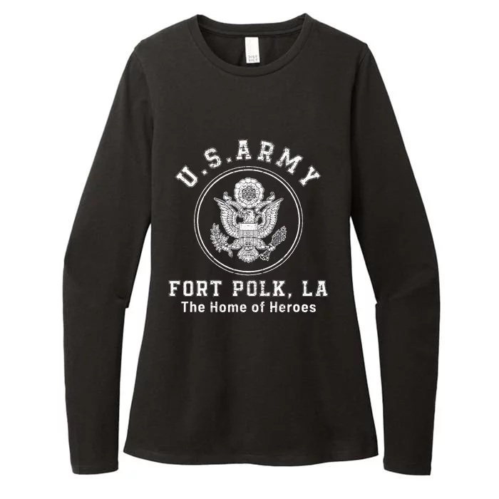 Fort Polk Louisiana Tigerland Womens CVC Long Sleeve Shirt