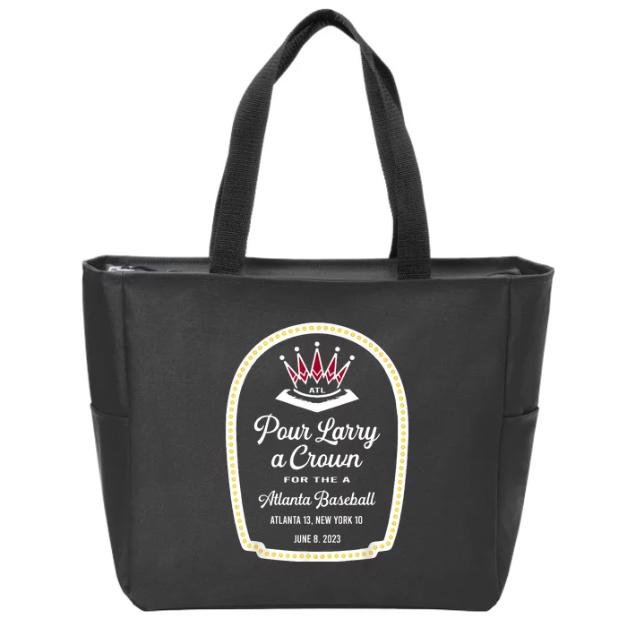 Funny POUR LARRY A CROWN Home Run Celebration Gift Zip Tote Bag