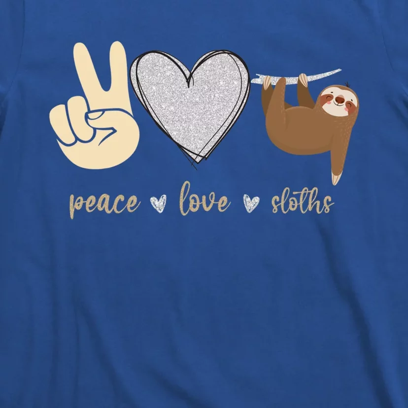 Funny Peace Love Sloths Unisex Gift Gift T-Shirt