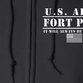 Fort Polk Louisiana Tigerland It Will Always Be Ft. Polk Full Zip Hoodie