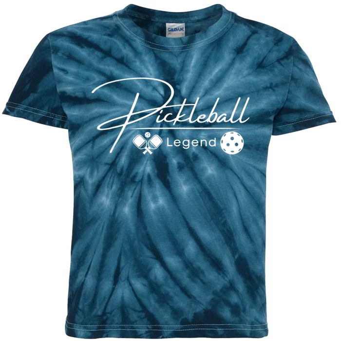 Funny Pickleball Legend Player Kids Tie-Dye T-Shirt