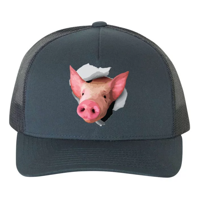 Funny Pig Lover Shirts Farm Animal Yupoong Adult 5-Panel Trucker Hat