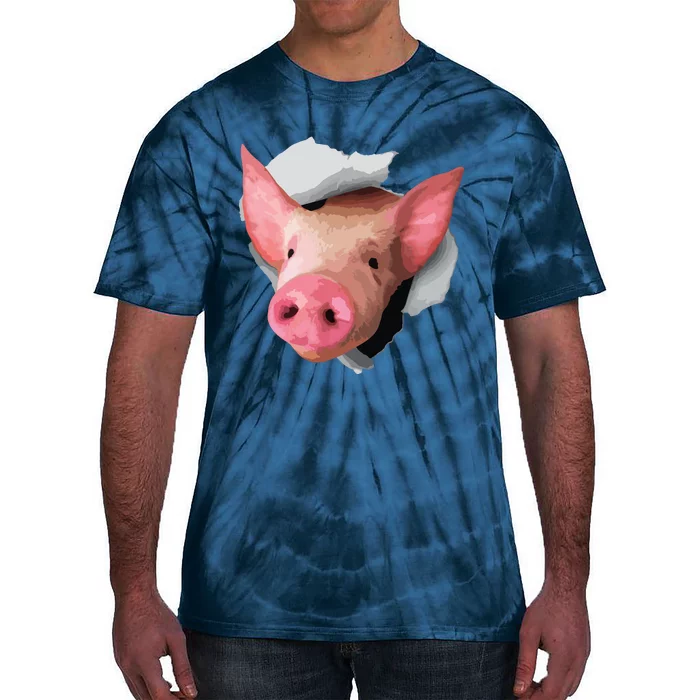 Funny Pig Lover Shirts Farm Animal Tie-Dye T-Shirt