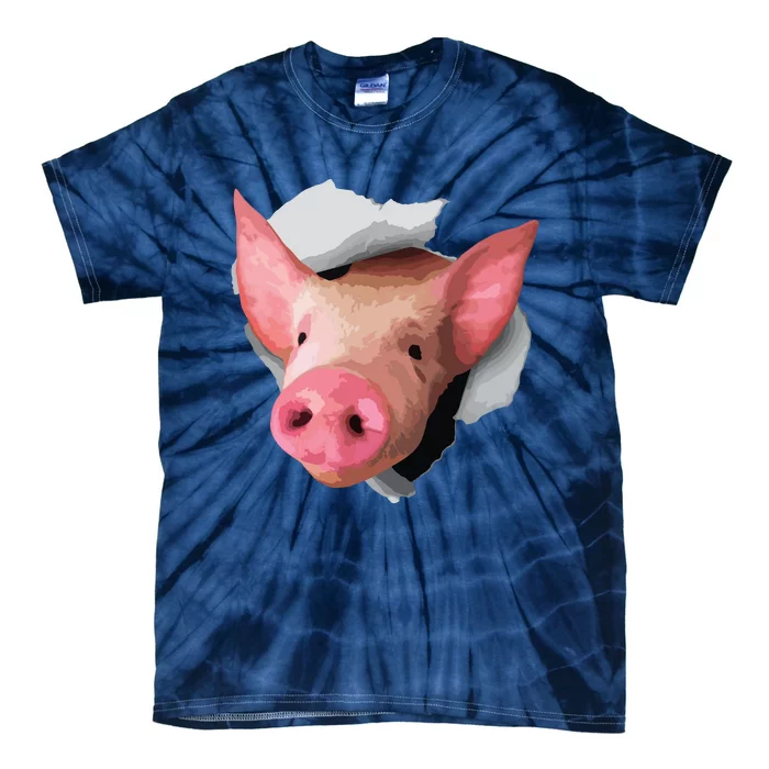 Funny Pig Lover Shirts Farm Animal Tie-Dye T-Shirt