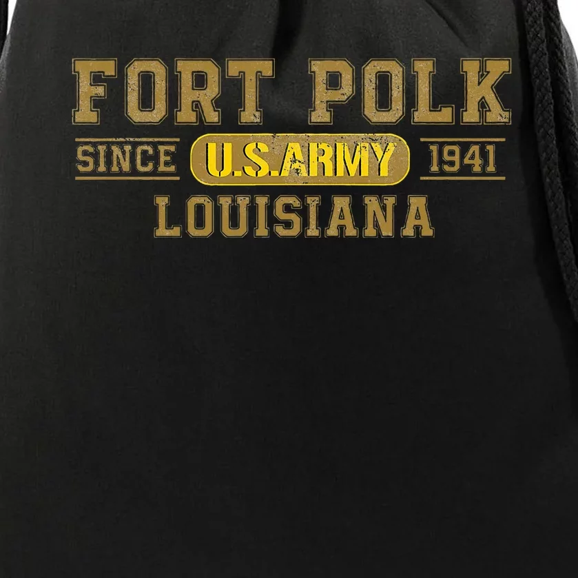 Fort Polk Louisiana Drawstring Bag