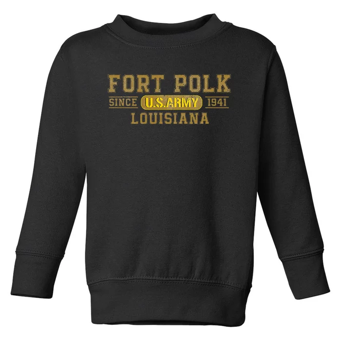 Fort Polk Louisiana Toddler Sweatshirt