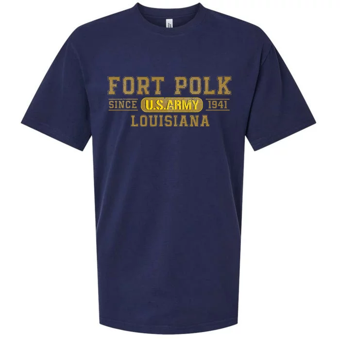 Fort Polk Louisiana Sueded Cloud Jersey T-Shirt