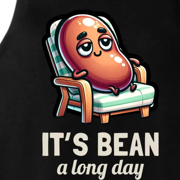 Food Pun Lover ItS Bean A Long Day Funny Graphic Gift Ladies Tri-Blend Wicking Tank