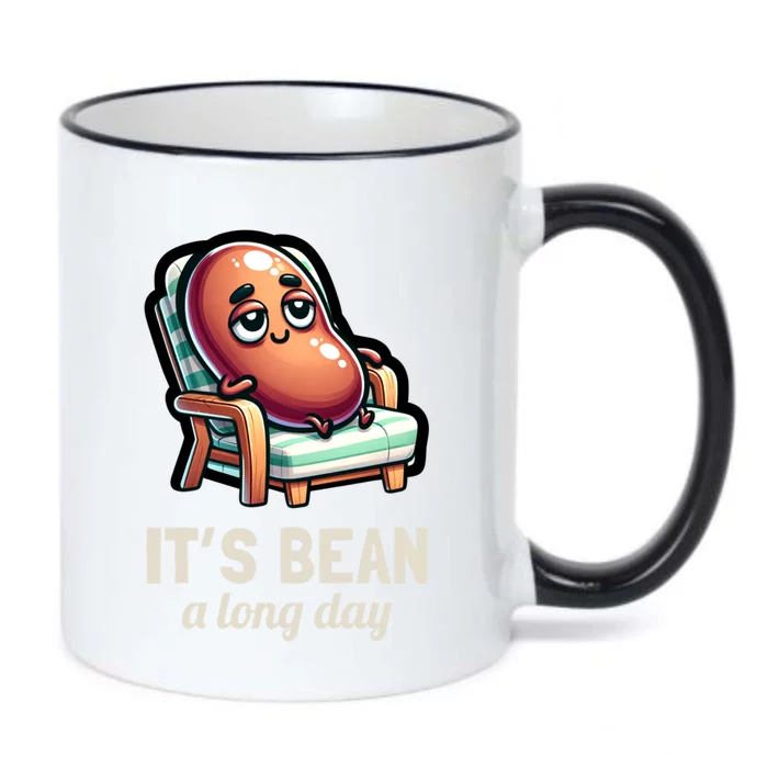 Food Pun Lover ItS Bean A Long Day Funny Graphic Gift Black Color Changing Mug