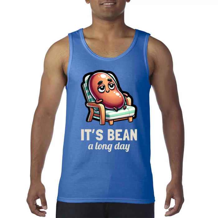 Food Pun Lover ItS Bean A Long Day Funny Graphic Gift Tank Top