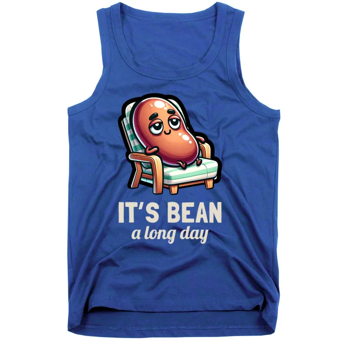 Food Pun Lover ItS Bean A Long Day Funny Graphic Gift Tank Top