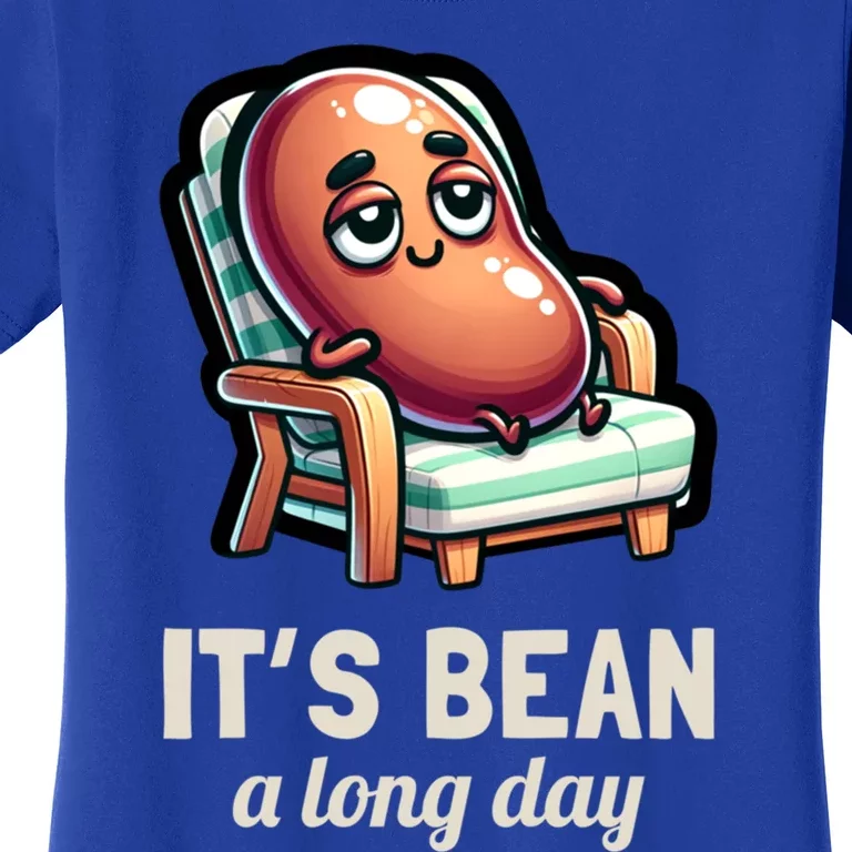 Food Pun Lover ItS Bean A Long Day Funny Graphic Gift Women's T-Shirt