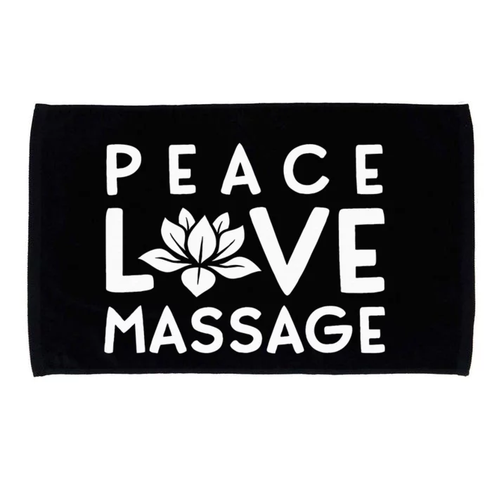 Funny Peace Love Massage Therapist Gifts For Wo Therapy Microfiber Hand Towel