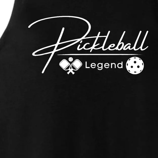 Funny Pickleball Legend Player Ladies Tri-Blend Wicking Tank