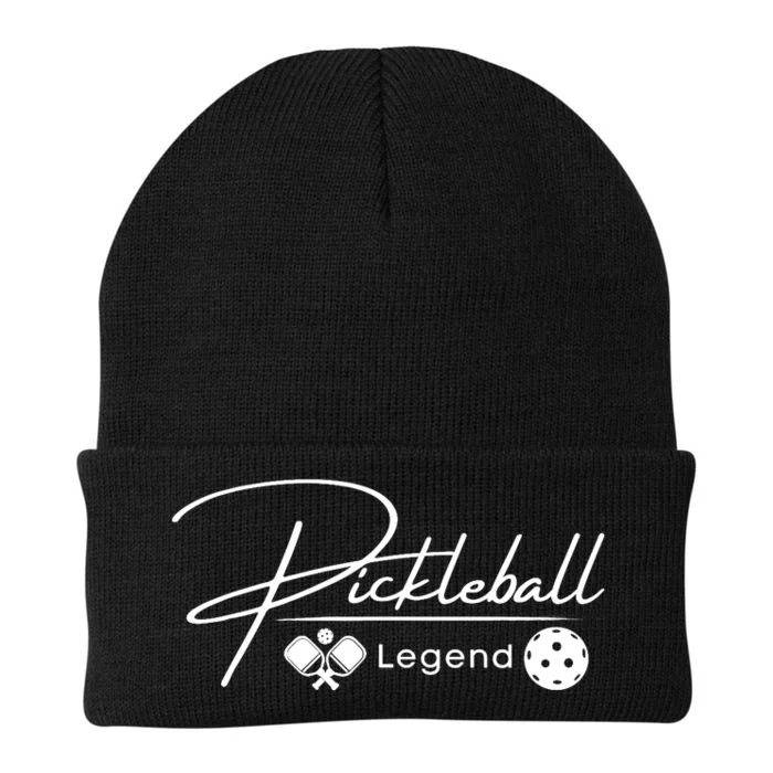 Funny Pickleball Legend Player Knit Cap Winter Beanie