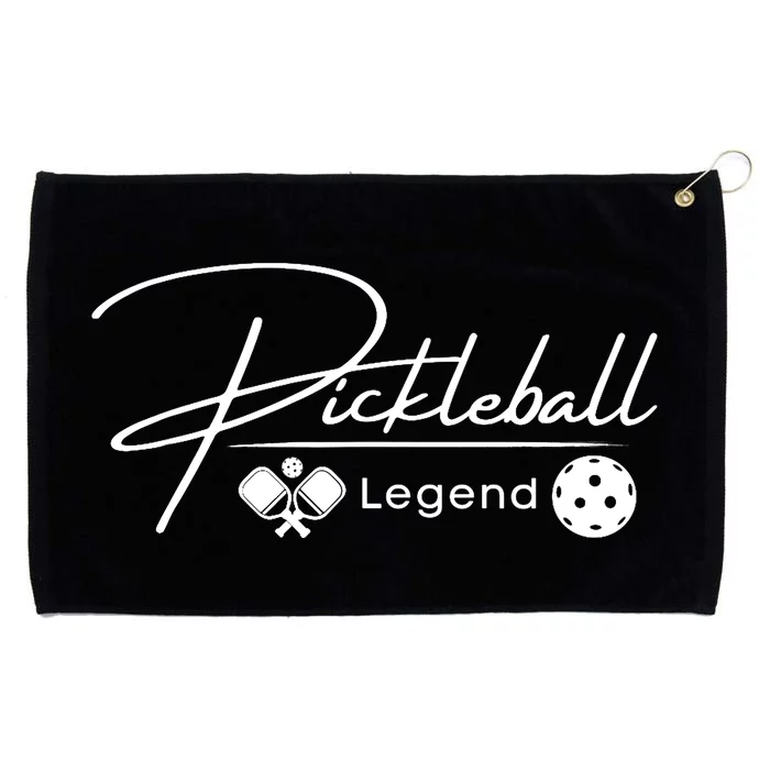 Funny Pickleball Legend Player Grommeted Golf Towel