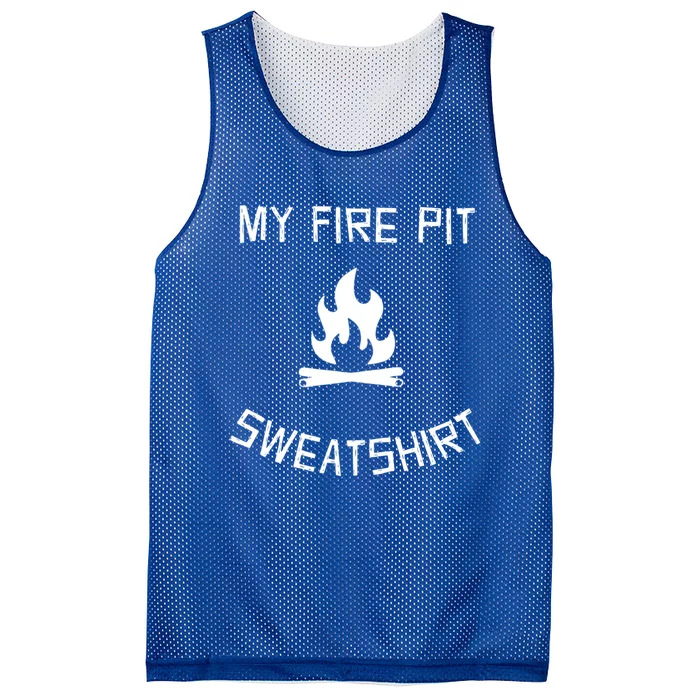 Fire Pit Lake Life Campfire Bonfire Camping Gift Mesh Reversible Basketball Jersey Tank