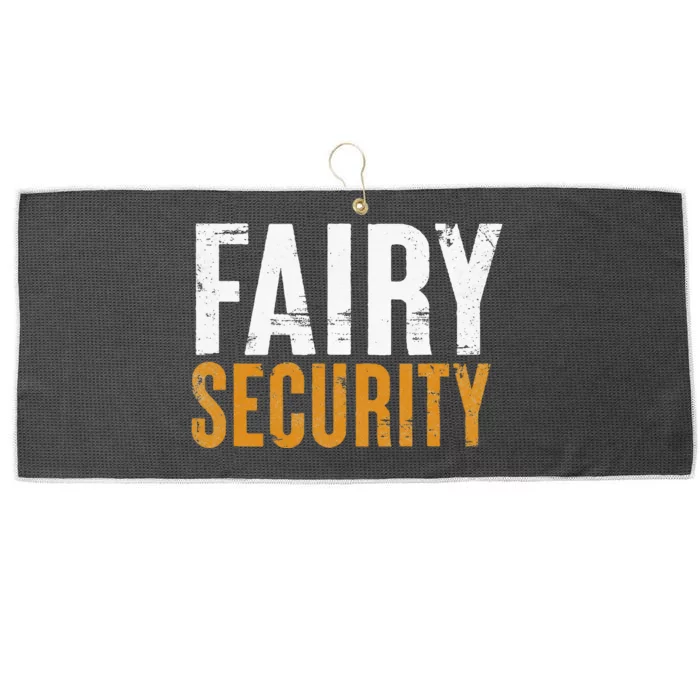 Funny Parents Lazy Easy Costume Fairy Security Halloween Dad Large Microfiber Waffle Golf Towel