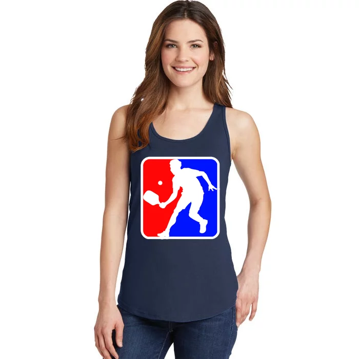 Funny Pickleball Logo Gift Ladies Essential Tank