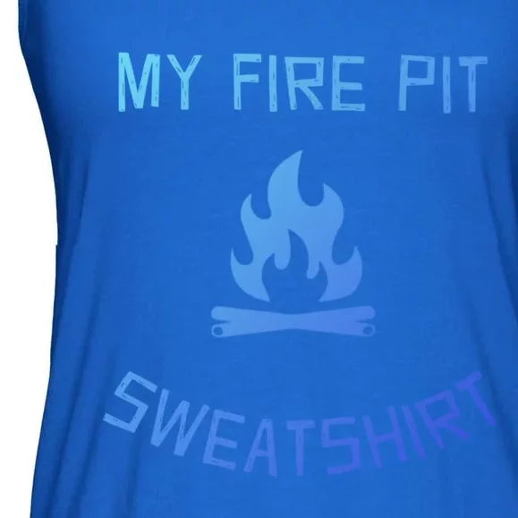 Fire Pit Lake Life Campfire Bonfire Camping Gift Ladies Essential Flowy Tank