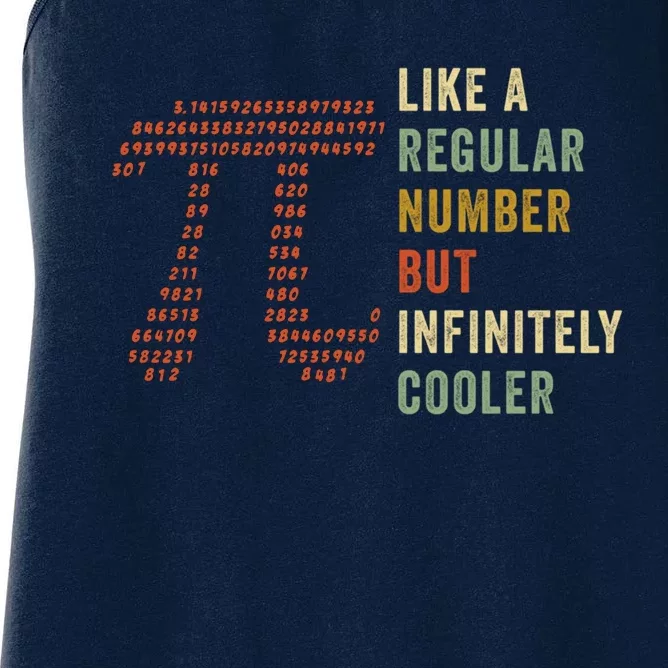 Funny Pi Like A Regular Number But Infinitely Cooler Gift Women's Racerback Tank