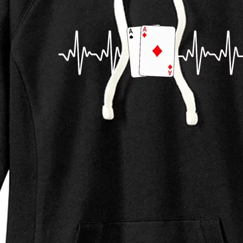 Funny Poker Lover Design Gamblers Poker Player Women's Fleece Hoodie