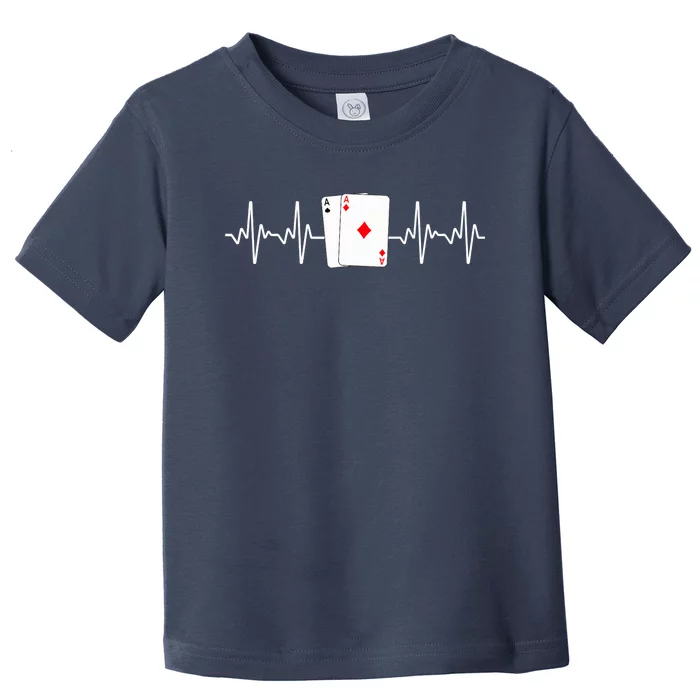 Funny Poker Lover Design Gamblers Poker Player Toddler T-Shirt