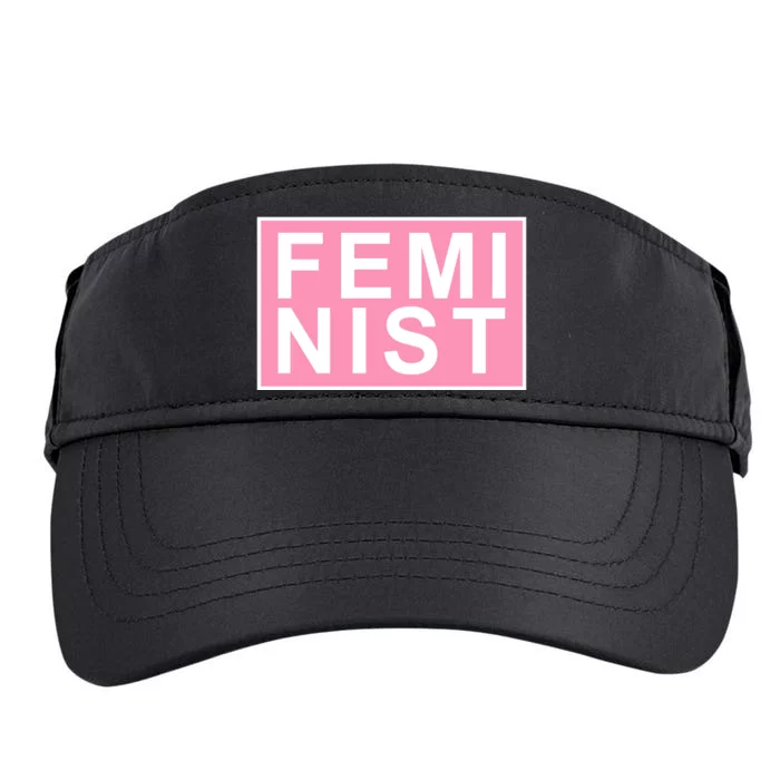 Feminist Pink Logo Adult Drive Performance Visor