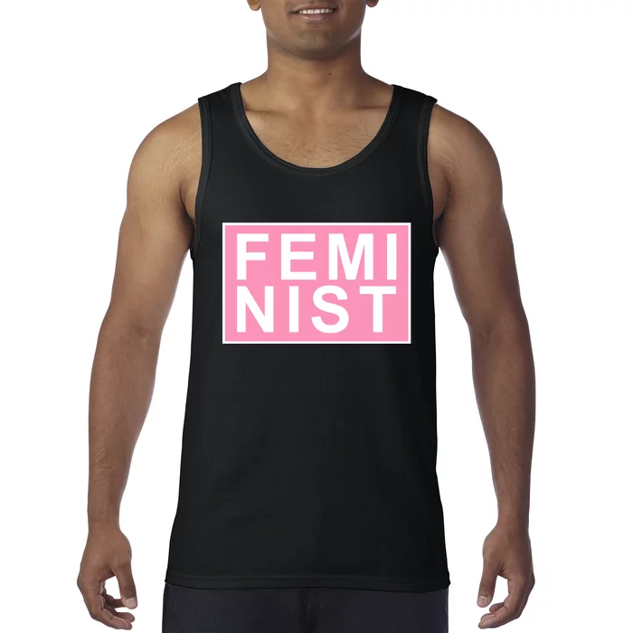 Feminist Pink Logo Tank Top