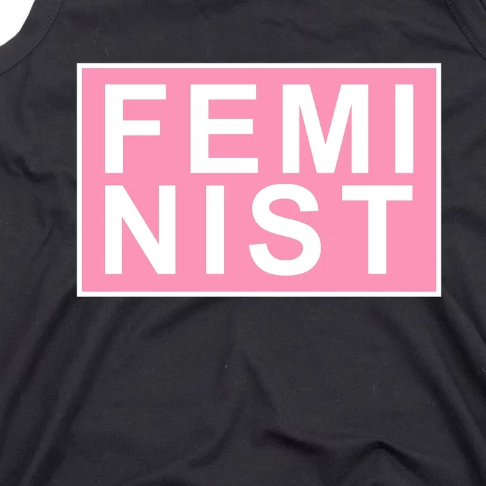 Feminist Pink Logo Tank Top