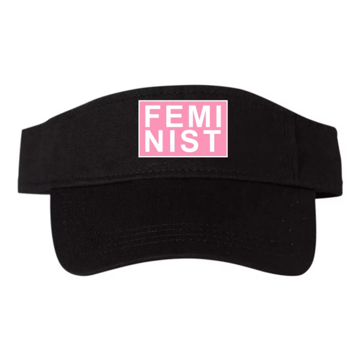 Feminist Pink Logo Valucap Bio-Washed Visor