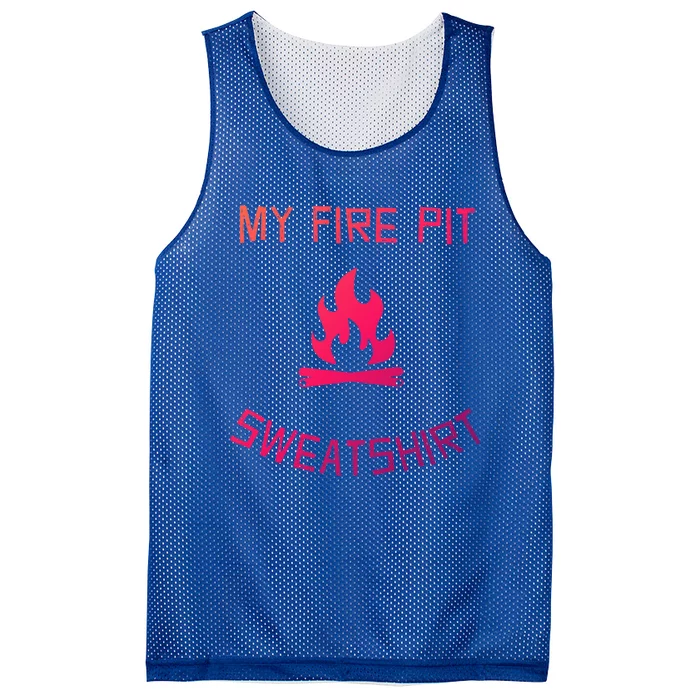 Fire Pit Lake Life Campfire Bonfire Camping Gift Mesh Reversible Basketball Jersey Tank