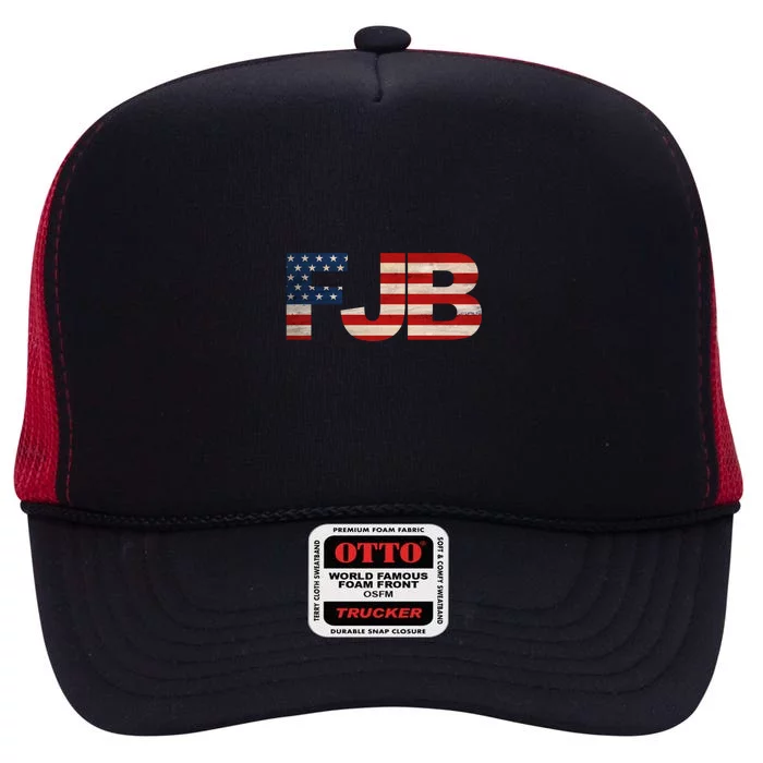 FJB Pocket Logo F*ck Joe Biden High Crown Mesh Trucker Hat