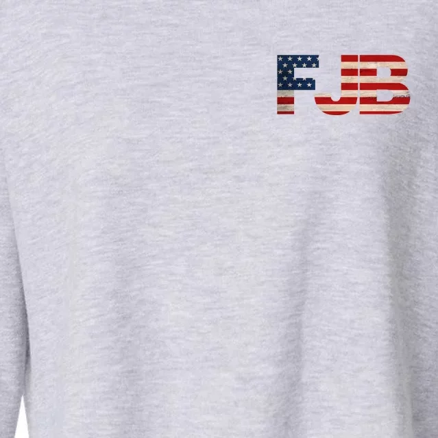 FJB Pocket Logo F*ck Joe Biden Cropped Pullover Crew