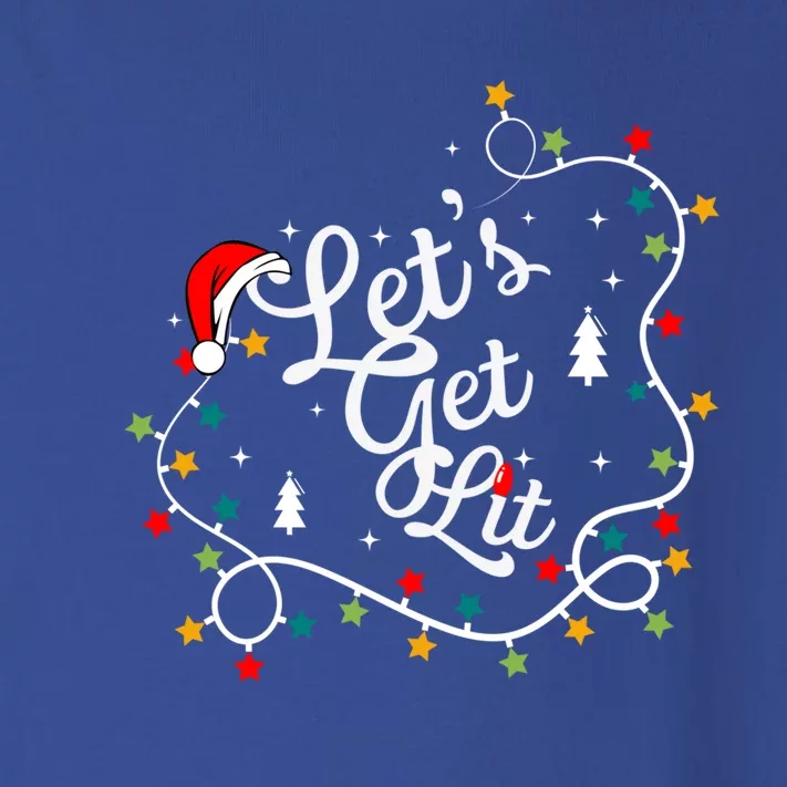 Funny Pajamas Let's Get Lit Christmas Tree Costume Xmas Gift Toddler Long Sleeve Shirt