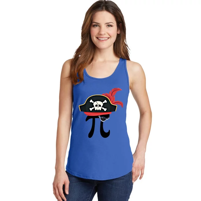 Funny Pirate Math Teacher Geek Pirate Lover Happy Pi Day Gift Ladies Essential Tank