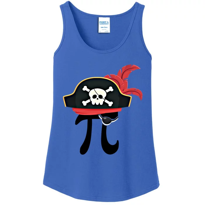 Funny Pirate Math Teacher Geek Pirate Lover Happy Pi Day Gift Ladies Essential Tank