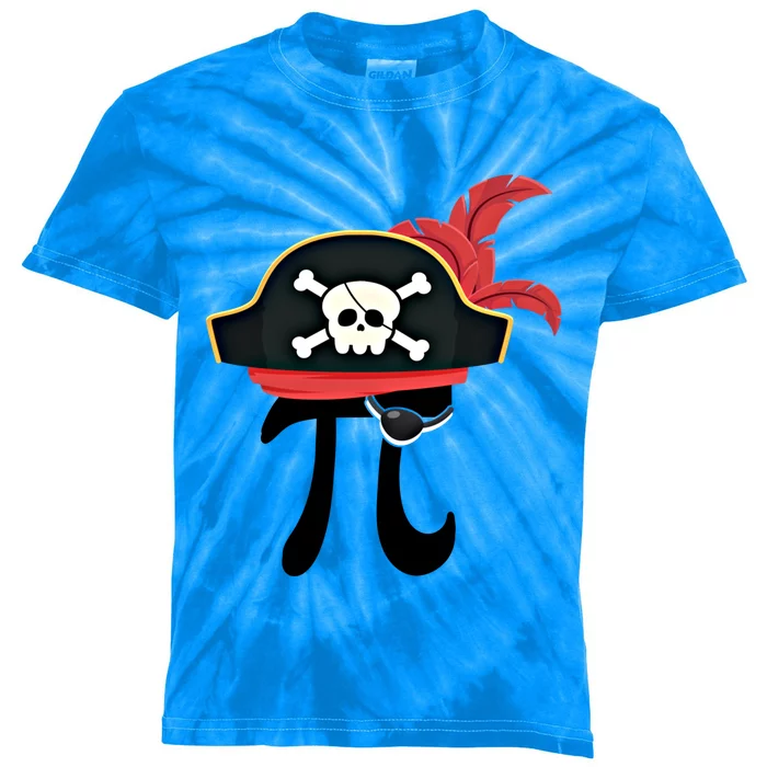 Funny Pirate Math Teacher Geek Pirate Lover Happy Pi Day Gift Kids Tie-Dye T-Shirt