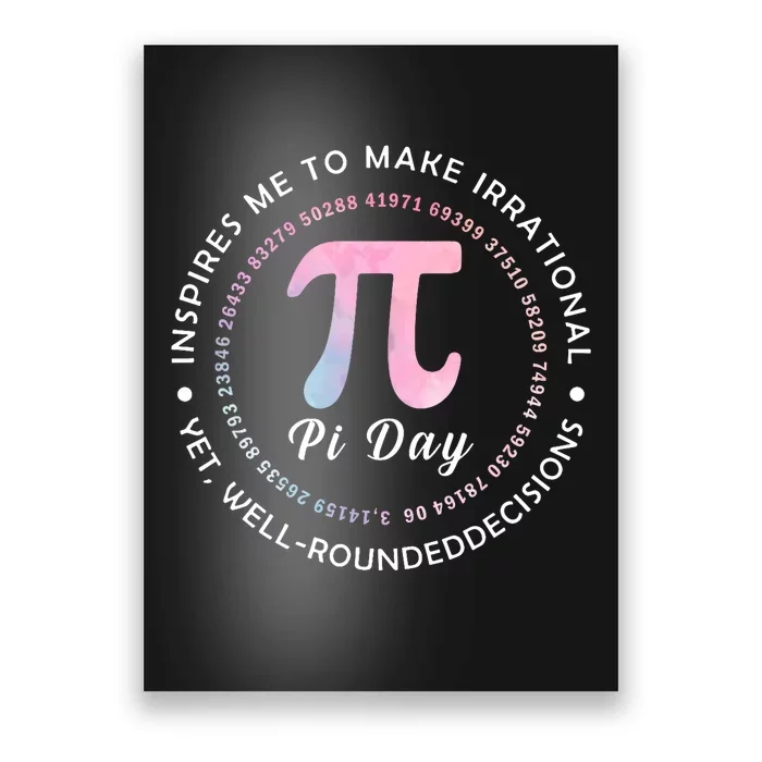 Funny Pi Math Science Teacher 3.14 Funny Pi Day Lovers Poster