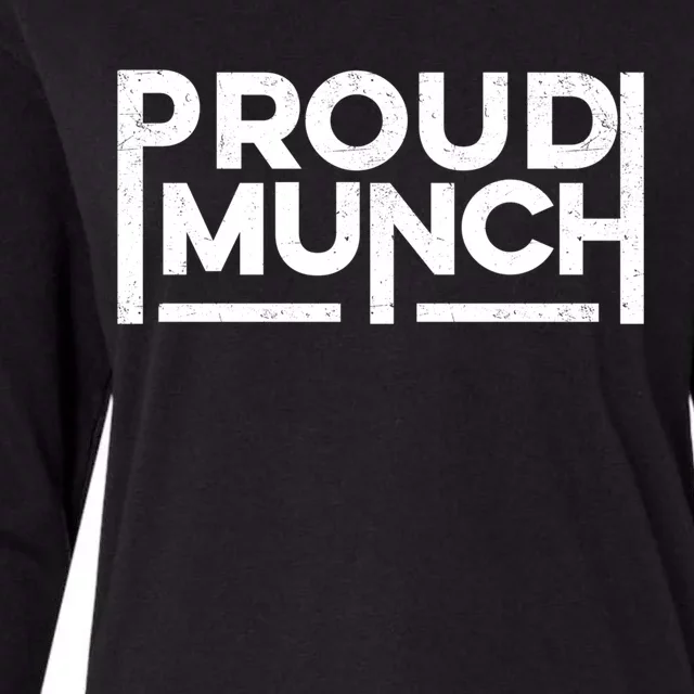 Funny Proud Munch Vintage Logo Cool Gift Womens Cotton Relaxed Long Sleeve T-Shirt