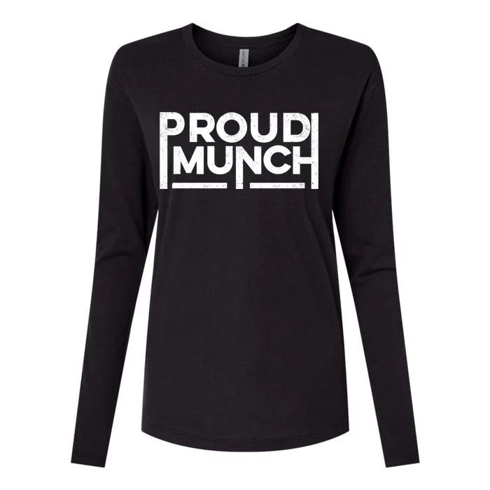 Funny Proud Munch Vintage Logo Cool Gift Womens Cotton Relaxed Long Sleeve T-Shirt