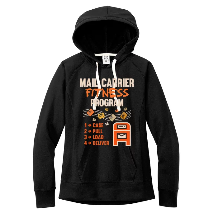 Funny Postman Mail Carrier Rural Carrier Letter Gift Women's Fleece Hoodie