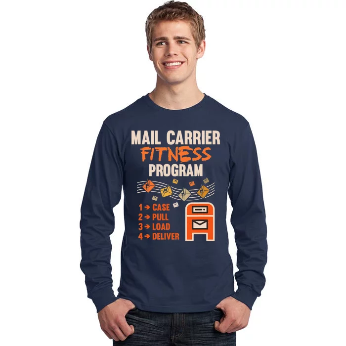 Funny Postman Mail Carrier Rural Carrier Letter Gift Tall Long Sleeve T-Shirt