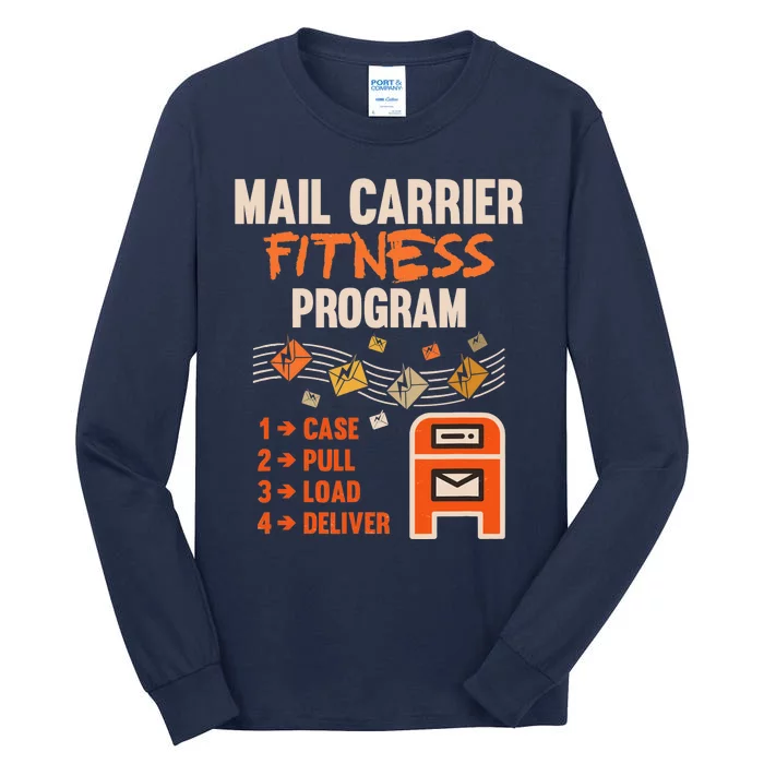 Funny Postman Mail Carrier Rural Carrier Letter Gift Tall Long Sleeve T-Shirt