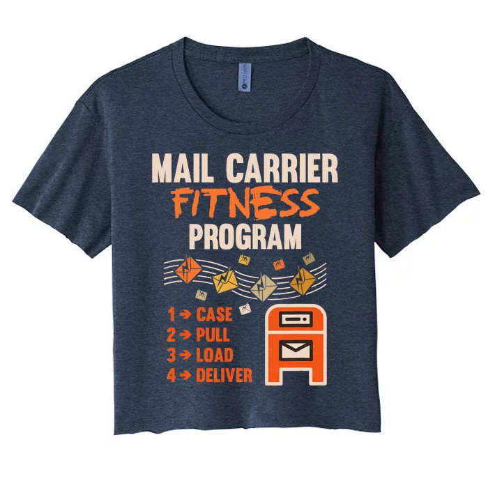 Funny Postman Mail Carrier Rural Carrier Letter Gift Women's Crop Top Tee