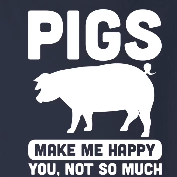 Funny Pigs Make me Happy Design for Pig Farmers Toddler Long Sleeve Shirt