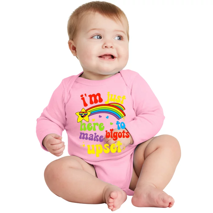 Funny Pride Month Lgbt Ally Rights Rainbow Equality Baby Long Sleeve Bodysuit