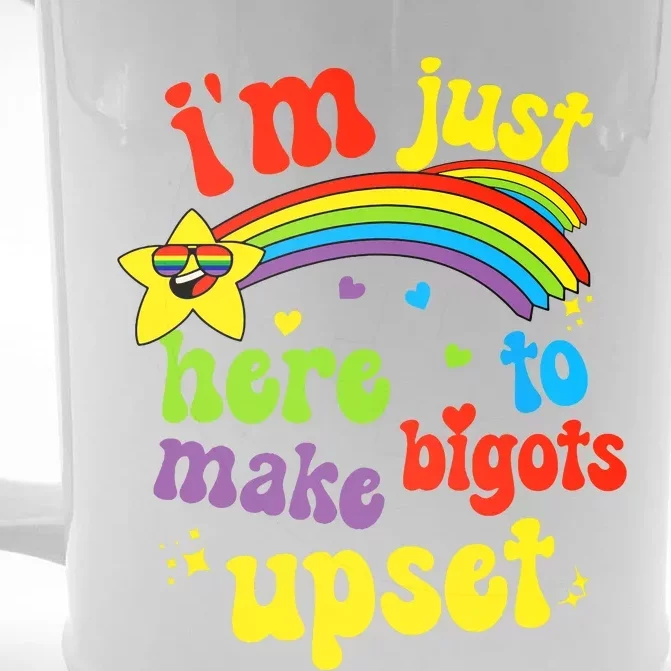 Funny Pride Month Lgbt Ally Rights Rainbow Equality Front & Back Beer Stein