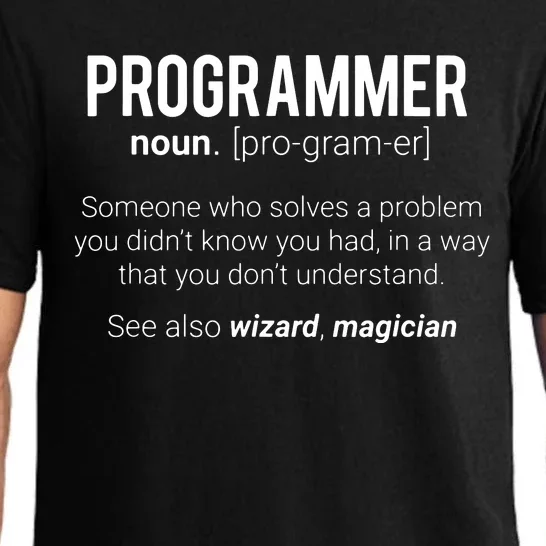 Funny Programmer Meaning Design Programmer Noun Defintion Pajama Set