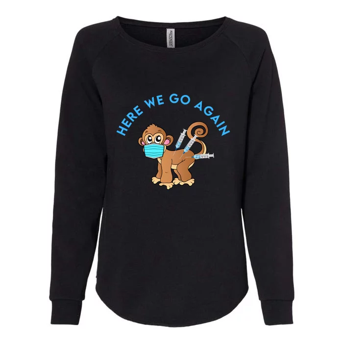 Funny Monkeypox Virus Womens California Wash Sweatshirt